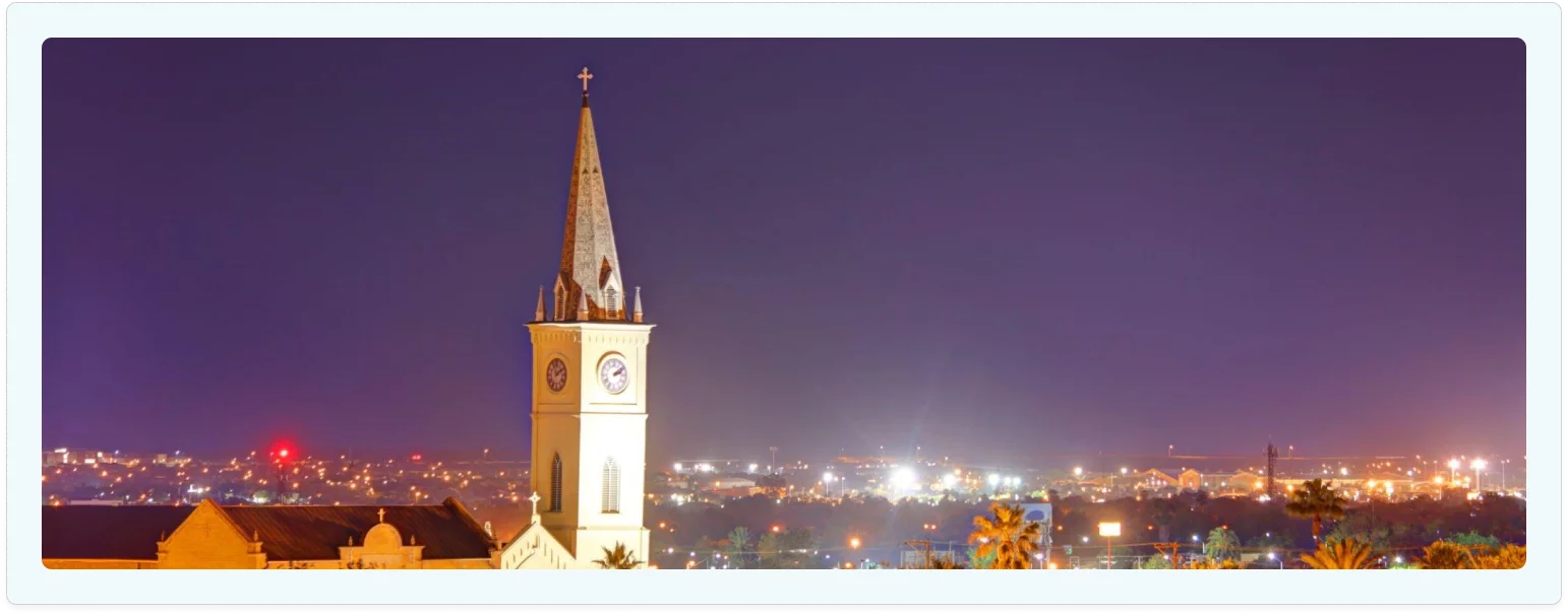 Laredo at night time